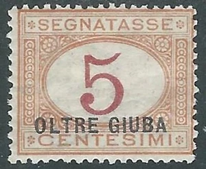 1925 OLTRE GIUBA SEGNATASSE 5 CENT MH * - I55-4 - Picture 1 of 1