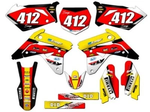 2007 RMZ 450 RICOCHET Yellow Senge Graphics Kit Compatible with Suzuki - Picture 1 of 10