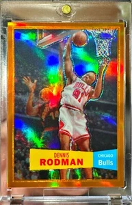 2007-08 Topps Chrome Dennis Rodman Orange Refractor /199 1957-58 Variation #93 - Bild 1 von 1