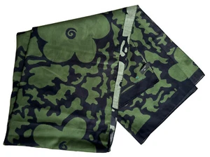 PAUL SMITH BUFANDA LIGERA DE ALGODÓN ORGÁNICO CAMUFLAJE FLORAL NUEVA CON ETIQUETAS RARA hecha en Italia - Imagen 1 de 16