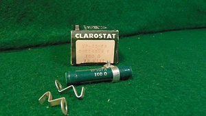 RESISTENCIA ESMALTADA VÍTREA AJUSTABLE CLAROSTAT 100 OHM 12 VATIOS NUEVO EN CAJA NOS - Imagen 1 de 1