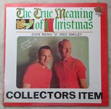 Don Reno Red Smiley The True Meaning of Christmas SEALED Vinyl Record 1976 Gusto