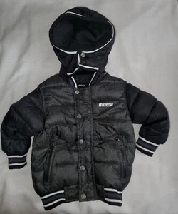 Boys Diesel Puffer Jacket Size 2T Charcoal Gray - Picture 1 of 6
