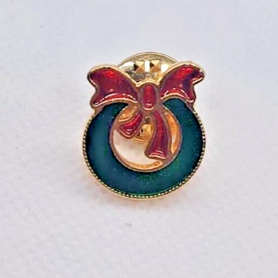 Broche de Navidad Prendedor de Navidad - Diseño de Corona de Navidad, Artículo de Colección Foto 1 de 2