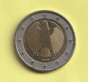 2 Euro Kursmünze Deutschland BRD 2003, Prägestätte F, zirkuliert - Bild 1 von 2