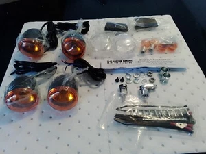 Harley Davidson Custom Style Marker / Blinker / Indicator Kit - Black - Picture 1 of 3