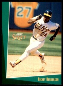 1993 Select Rickey Henderson B Oakland Athletics #106