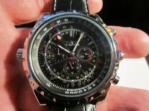MEN'S JARAGAR AUTOMATIC WATCH A 212 - LARGE FACE AND HEAVY - FITS UP TO 9" WRIST - Picture 1 of 10
