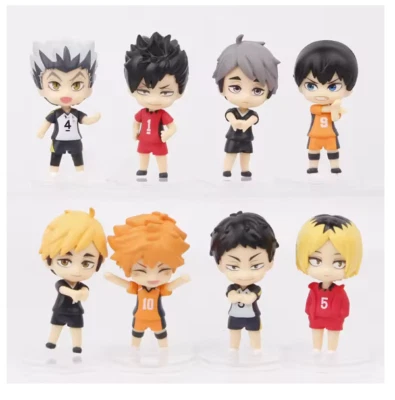 ¡¡8 piezas lindo haikyuu!! Figura de acción Hinata Shoyo PVC modelo juguete niños regalo Foto 1 de 3