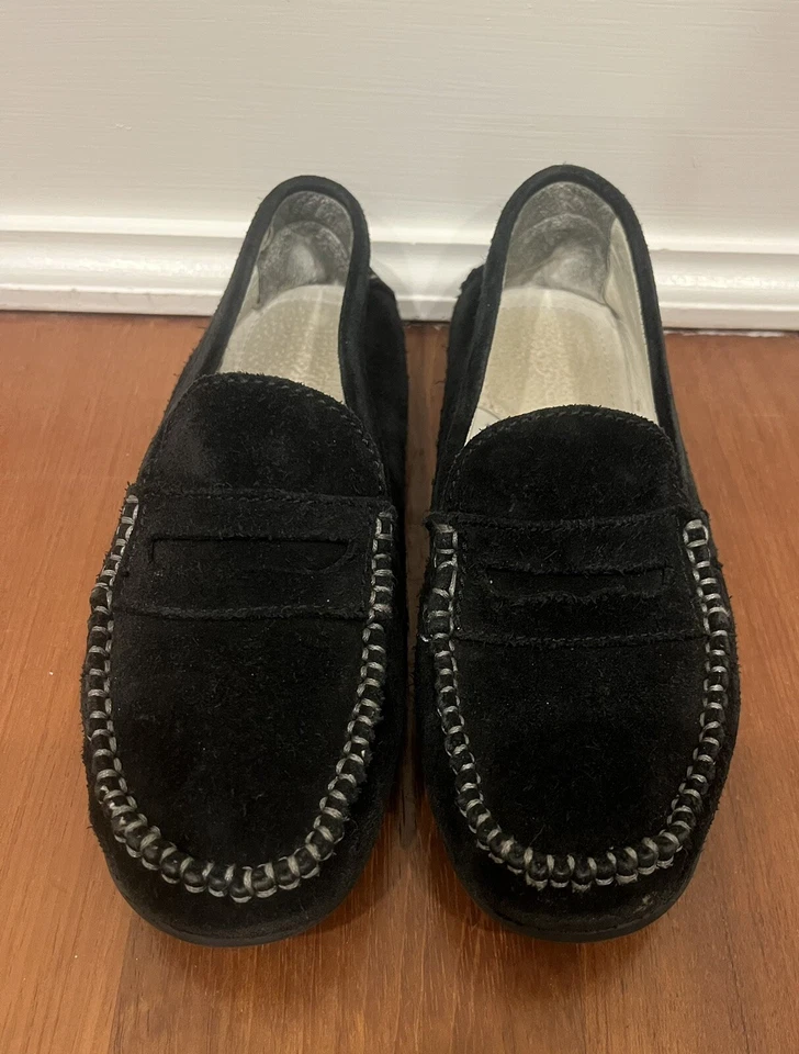 Primigi Boys Black Suede Penny Loafers Dress Shoes Sz 4 US Sz 34 EU - Image 1 of 4
