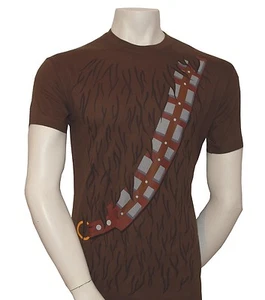 Star Wars Herren T-Shirt  Chewbacca mit Gurt  Braun Gr. (M) NEU&OVP - Bild 1 von 3