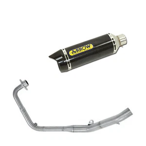 ESCAPE COMPLETO ARROW PARA HONDA CB 125 R 2018 > 2020 THUNDER TITANIO CARBY - Imagen 1 de 3