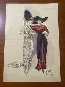 RARE SIGNED AUTOGRAPH MARCELLE BERNARD BUZNET MODELS COLOR PRINT LETTER - Bild 1 von 4