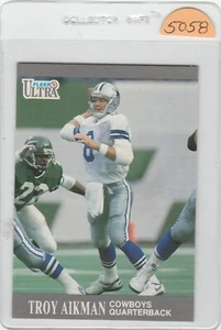 1991 FLEER ULTRA   TROY AIKMAN   #162  DALLAS COWBOYS  FOOTBALL CARD - Picture 1 of 2