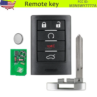 Llavero remoto inteligente para Cadillac CTS 2008 2009 2010 2011 2012 2013 2014 2015 Foto 1 de 4