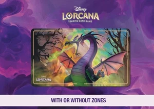 Disney Lorcana Playmat - Maleficent - Dragon - Fabled Set 9 - TCG - Custom Play - Picture 1 of 8