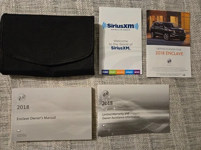 2018 BUICK АНКЛАВ ВЛАДЕЛЕЦ РУКОВОДСТВО КНИГИ КОМПЛЕКТ С ЧЕХЛОМ OEM БЕСПЛАТНАЯ ДОСТАВКА - Изображение 1 из 4