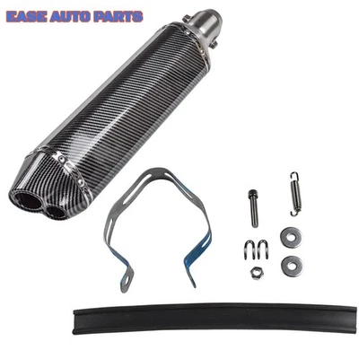 Tubo silenciador de escape universal para motocicleta 38-51 mm con silenciador DB Killer Foto 1 de 4