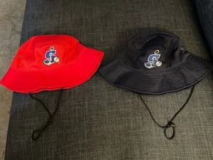 QTY: 2 Stockton Ports SGA Bucket Hat Cap Lot Red Blue MiLB A’s Humana 2024 2025 - Picture 1 of 2