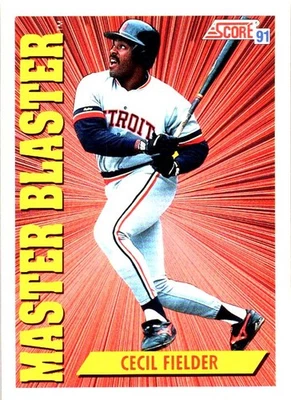 1991 Score #693 Cecil Fielder Detroit Tigers Baseball Card - Image 1 of 2