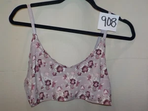 Lucky Brand 2-Haken BH Mauve/Burgund Blumen Größe XL - Bild 1 von 5