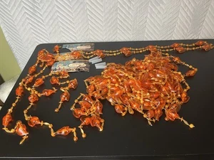 Vintage 1970s Boho Hippie Plastic Door Hanging Beads Shell Conch Craft Home - Picture 1 of 6