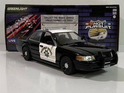2008 Ford Crown Victoria Inteceptor California Patrol 1:24 Greenlight 85523 - Image 1 of 4