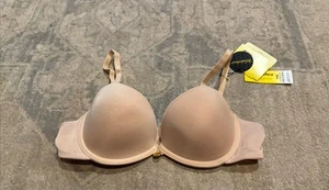 New Beige Wonderbra Women's Ultimate Full Of Wonder Push-up Underwire Bra Sz 34C - Picture 1 of 8