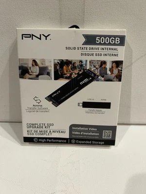 BRAND NEW PNY M280CS2140-500KIT-RB 500GB SSD Internal  SEALED Free shipping - Image 1 of 4
