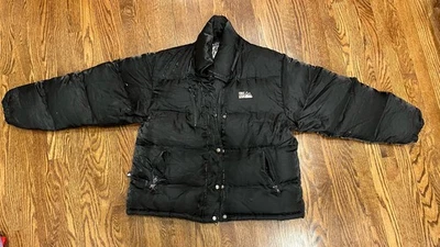 Abrigo acolchado negro vintage PRIMER DOWN de los 90 raro esquí invierno para hombre talla XL Foto 1 de 4