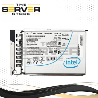 Intel 15.36TB NVMe x4 U.2 SFF 2.5" SSD for Dell PowerEdge R640 R740xd Gen14 - Image 1 of 2