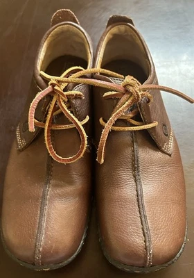 Zapatos Sahara Born Leather Comfort para mujer talla 8 39 marrón Oxford punta dividida Foto 1 de 4