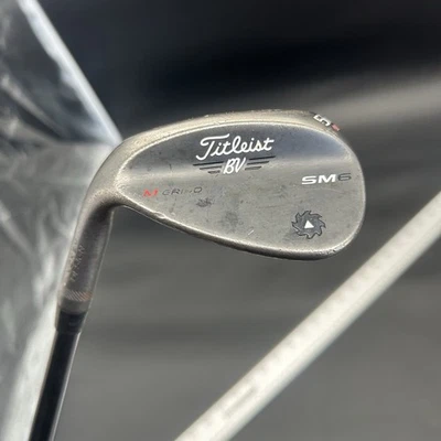 Titleist Vokey SM6 56-08 Left Hand Tour Chrome Stiff Graphite Sand Wedge M-Grind - Image 1 of 4