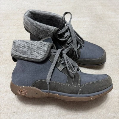 Botas de Senderismo Chaco Berbería Gris Cuello de Lana Plegable Para Mujer EE. UU. 10 Sin Plantillas Foto 1 de 4