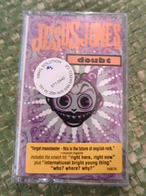 Jesus Jones Doubt SBK 1991 Factory Sealed NEW Cassette w/ Hype Sticker  - Image 1 of 4