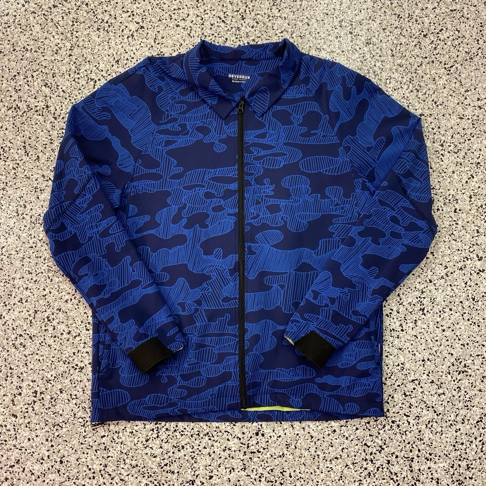 Sudadera Devereux Golf Azul Camuflaje Cremallera Talla XL Para Hombre Nylon Spandex Ropa Activa Foto 1 de 4