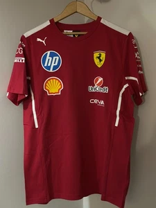 Scuderia Ferrari F1 PUMA 2025 Team T-shirt NEW with tags Size L - Picture 1 of 2