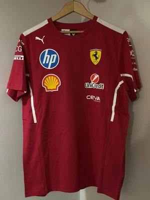 Scuderia Ferrari F1 PUMA 2025 Team T-shirt NEW with tags Size L - Image 1 of 2