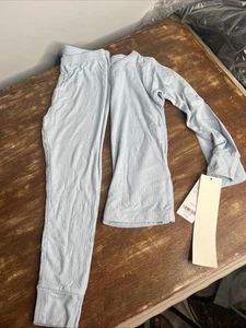Purely Soft By Carter’s 3T Light Blue Ribbed Pajama Set BNWT - Picture 1 of 10