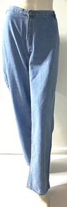 Pantalones de mezclilla azules Liz & Me para mujer talla grande 30W - tiro alto pierna recta - Imagen 1 de 7