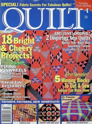 Quilt Magazine Fall 2000, Amish Star Rose Pattern - Image 1 of 4