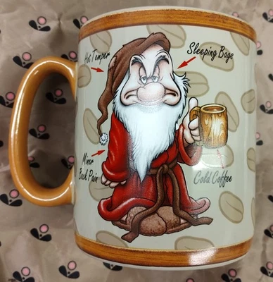 Snow White Seven Dwarfs Walt Disney super Large Wake Up Grumpy tea/coffee Mug - Image 1 of 4
