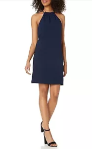 Trina Turk Women's Katie Halter Dress Size 8 Indigo Retail $166 - Picture 1 of 6