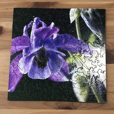 Деревянная головоломка Artistry цветок Колумбины 141 шт. 7,75 x 7,75 в комплекте США - Изображение 1 из 4