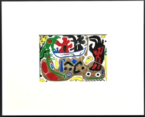 A.R. PENK-Farbige Druckgrafik " Deutschland aktuell 1993 " - Bild 1 von 2