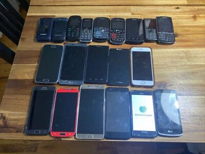 Apple iPhone, Samsung Galaxy, LG, Motorola, etc. ¡LOTE DE 20 TELÉFONOS! Foto 1 de 2