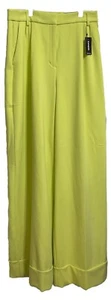 Express Ladies Stylist High Waisted Pleated Wide Leg Cuffed Pant NWT 6L - Picture 1 of 17