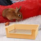 Rabbit Litter Box with Grid Easy to Clean Potty Box Bedpan Rectangular Pee Pan