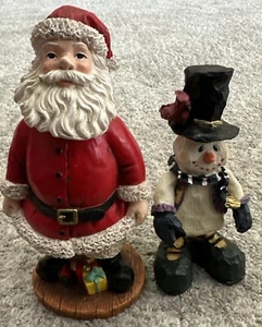 Santa Clause Bobble Head 7" Target 2001 Figurine Snowman Figurines Cute Decor - Picture 1 of 7