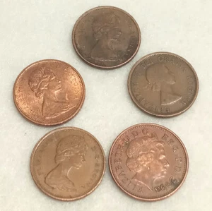 Canadian Centennial Reg Cent & 1 Penny - 1867-1967, 1955, 1977 & 2003 - Lot of 5 - Picture 1 of 12